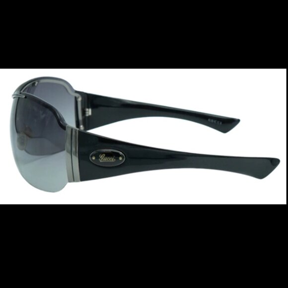 GUCCI Sunglasses - GG 1855/S - Black Shield Mask - NEW in Box - Picture 3 of 7
